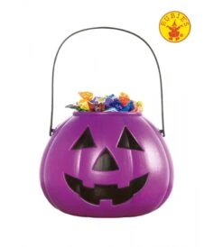 CALABAZA PORTA-CARAMELOS LILA