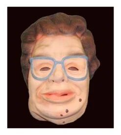 CARETA SEÑORA CON GAFAS