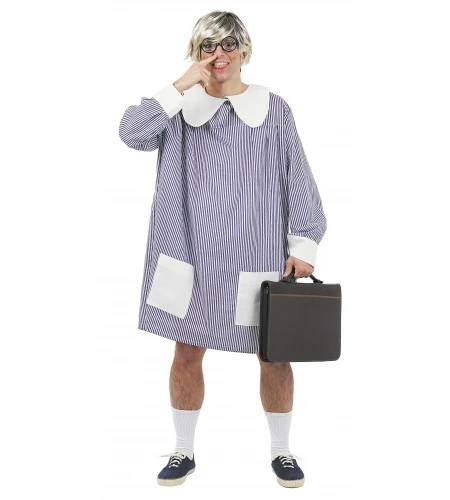 DISFRAZ BATA COLEGIAL ADULTO