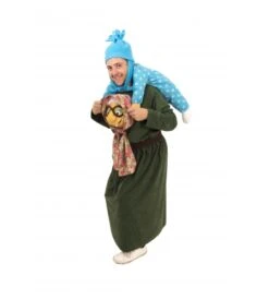 DISFRAZ BEBE CON ABUELITA