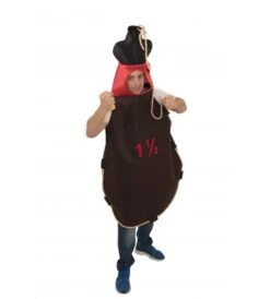 DISFRAZ BOTA DE VINO ADULTO