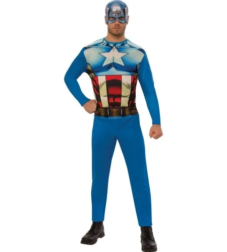DISFRAZ CAPITÁN AMÉRICA ADULTO