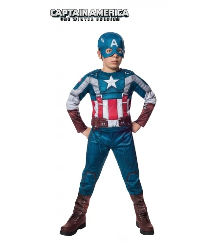 DISFRAZ CAPITAN AMÉRICA MUSCULOSO INFANTIL
