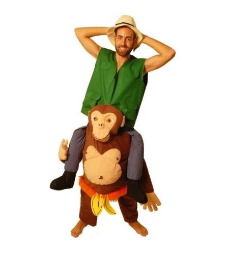 DISFRAZ CHIMPANCÉ CON EXPLORADOR