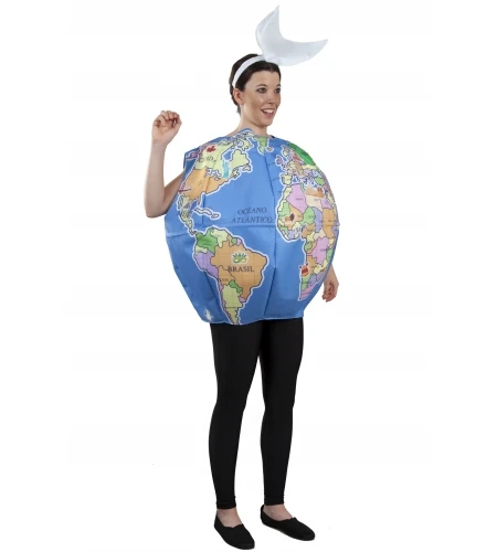 DISFRAZ BOLA DEL MUNDO ADULTO