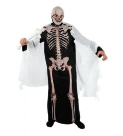 DISFRAZ ESQUELETO TÚNICA ADULTO