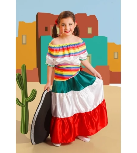 DISFRAZ MEJICANA INFANTIL