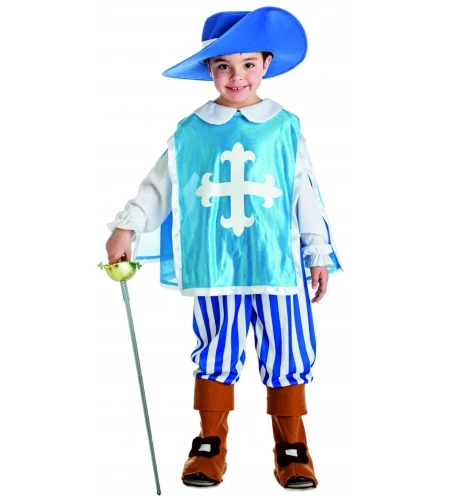 DISFRAZ MOSQUETERO AZUL INFANTIL