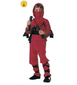 DISFRAZ NINJA ROJO INFANTIL