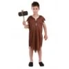 DISFRAZ NIÑO DE LAS CAVERNAS MARRÓN
