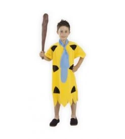 DISFRAZ NIÑO DE LAS CAVERNAS AMARILLO