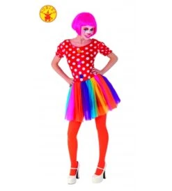 DISFRAZ PAYASITA ROSA ADULTO