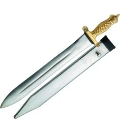 ESPADA ROMANA CON FUNDA DE METAL