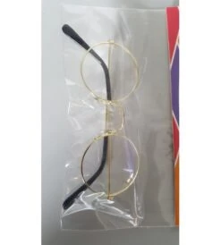 GAFAS REDONDAS METÁLICAS DORADAS