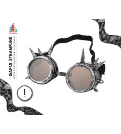 GAFAS STEAMPUNK PLATA