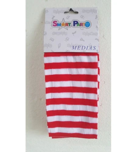 PANTY A RAYAS ROJO Y BLANCO ADULTO