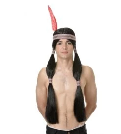 PELUCA APACHE NEGRA LARGA