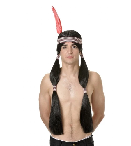 PELUCA APACHE NEGRA LARGA