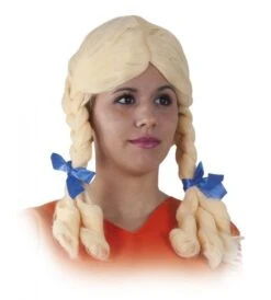 PELUCA TRENZAS RUBIA