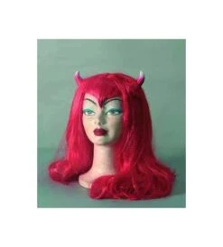 PELUCA DIABLESA CON CUERNOS