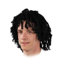 PELUCA TIRABUZONES NEGRA