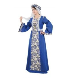 VESTIDO PRINCESA MEDIEVAL AZUL