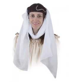 TOCADO MEDIEVAL CON BORDADO